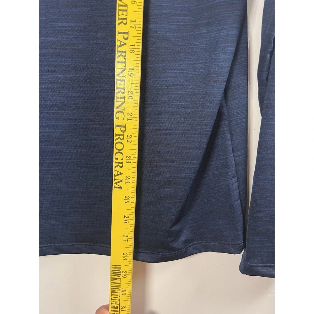 DSG Mens Movement LS Crew‎ Team  Navy Blue Single Dye Training Shirt Small no2